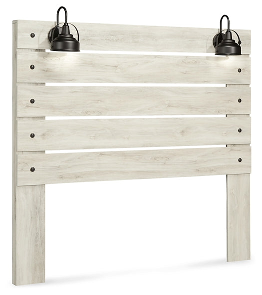 Cambeck Panel Headboard With Mirrored Dresser And Chest