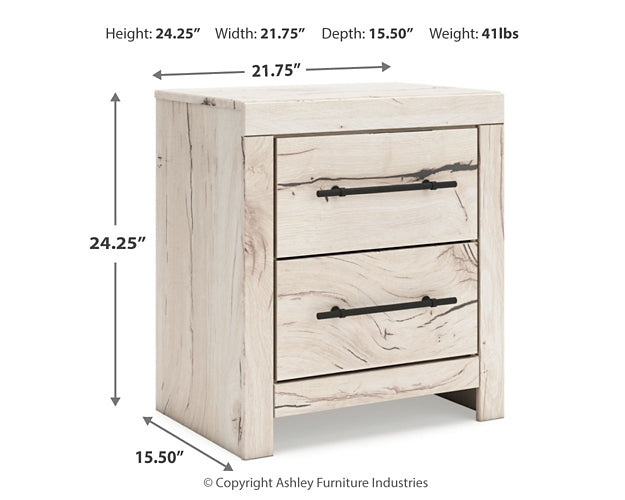 Twin Panel Headboard with Mirrored Dresser, Chest and Nightstand