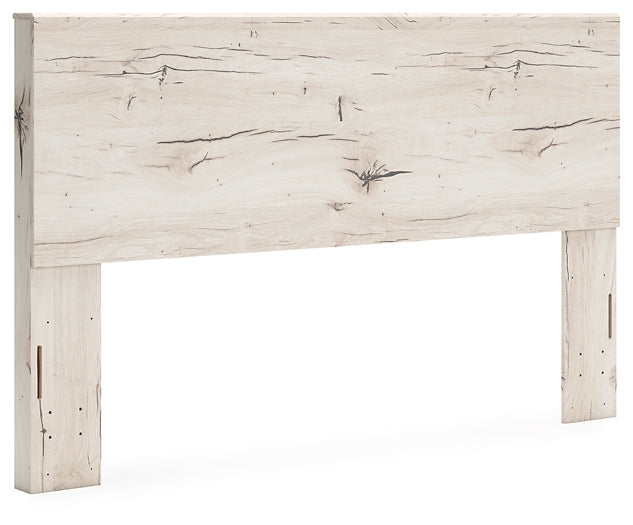 King Panel Headboard with Mirrored Dresser and Chest