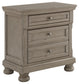 Lettner Two Drawer Night Stand