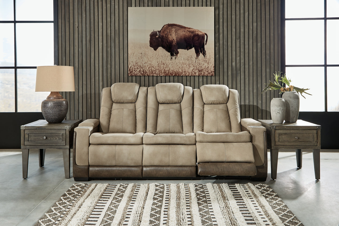 Next-Gen DuraPella PWR REC Sofa with ADJ Headrest