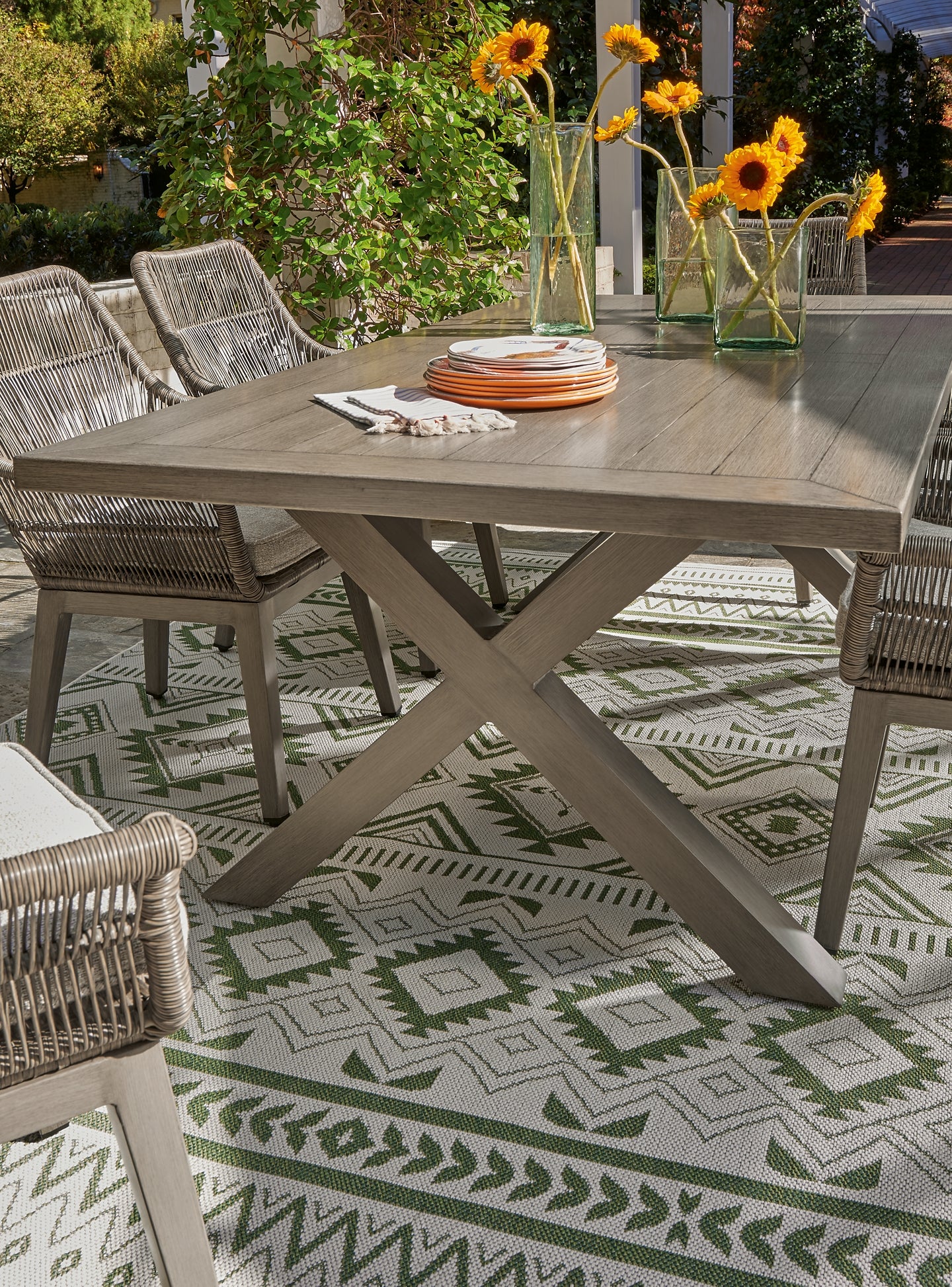 Beach Front Outdoor Dining Table and 4 Chairs