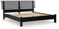 Danziar Queen Panel Bed with Mirrored Dresser and Nightstand