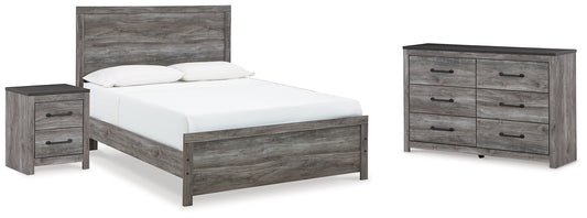 Bronyan Queen Panel Bed with Dresser and Nightstand