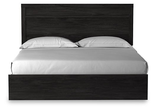 Belachime King Panel Bed with 2 Nightstands