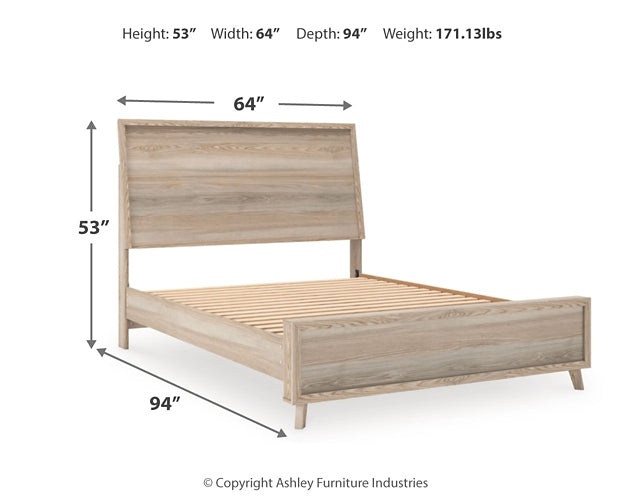 Hasbrick Queen Panel Bed with Dresser