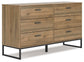 Deanlow Twin Platform Bed with Dresser, Chest and 2 Nightstands