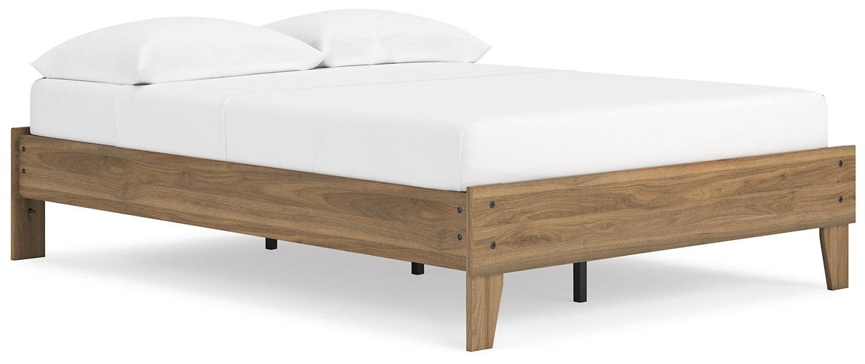 Deanlow Full Platform Bed with Dresser, Chest and Nightstand