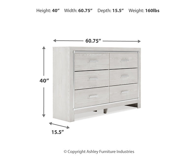 Altyra Six Drawer Dresser