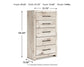 Full Panel Storage Bed with Mirrored Dresser and Chest