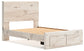 Full Panel Storage Bed with Mirrored Dresser, Chest and Nightstand