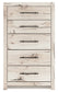 Queen Panel Headboard with Mirrored Dresser and Chest