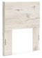 Twin Panel Headboard with Mirrored Dresser and Nightstand