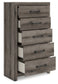 Graystorm Twin Panel Bed with Mirrored Dresser, Chest and Nightstand