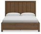 Cabalynn King Panel Bed with Storage with Mirrored Dresser, Chest and Nightstand