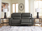 5Z - Pittson 2-Piece Power Reclining Sectional Loveseat