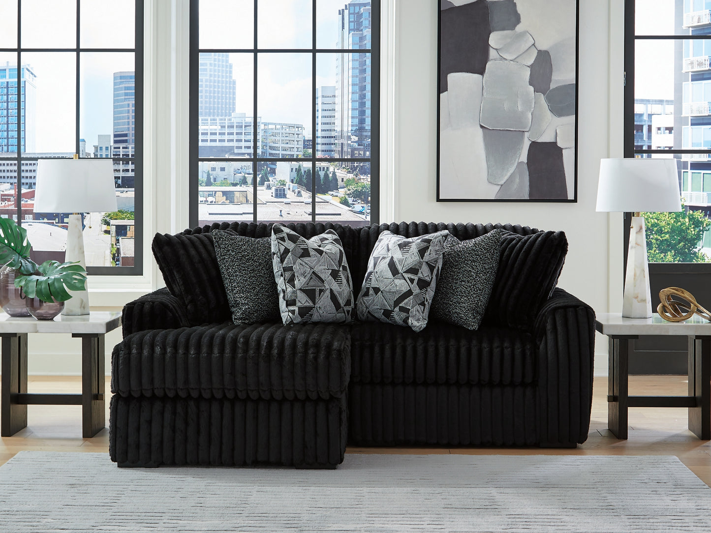 Midnight-Madness 2-Piece Sectional with Chaise