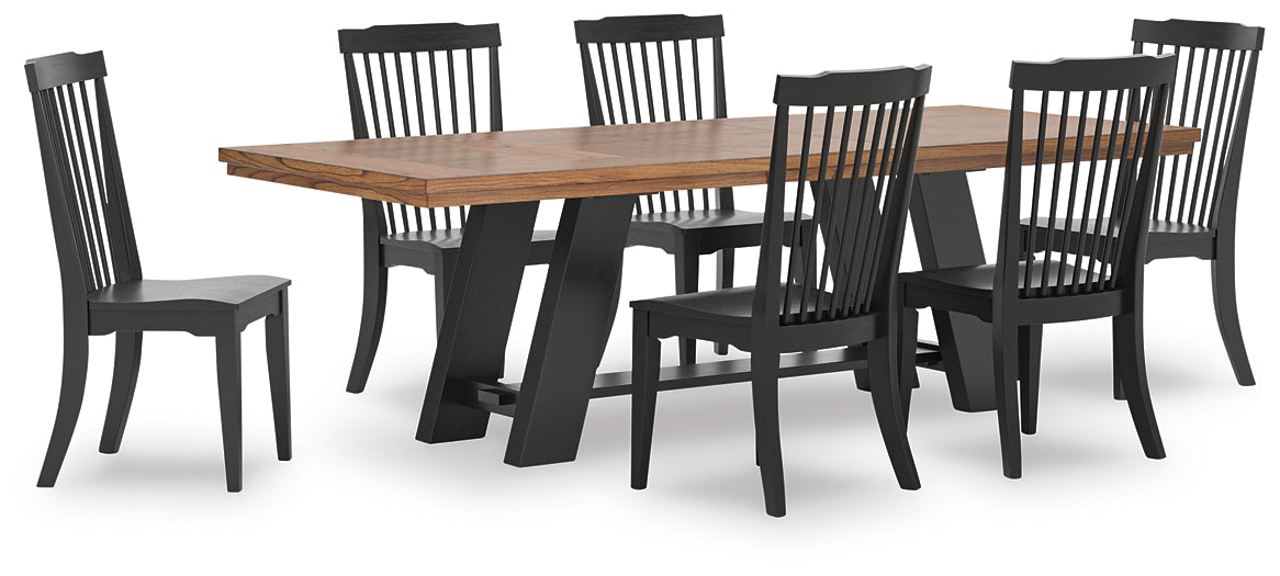 Greddinton Dining Table and 6 Chairs