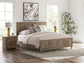 Rusticott King Panel Bed with Mirrored Dresser