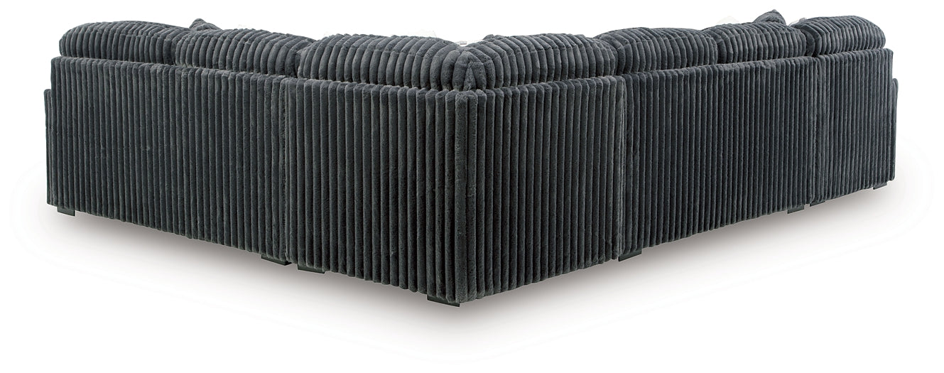 Midnight-Madness 4-Piece Sectional with Chaise