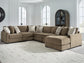 Camellia-Court 6-Piece Sectional with Chaise