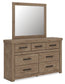 Oliandon Dresser and Mirror