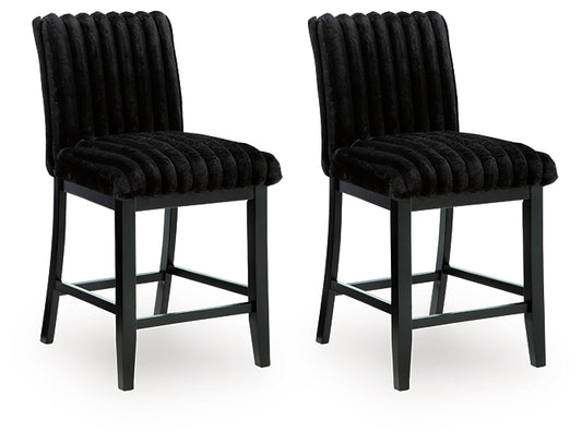 Mervannie Upholstered Barstool (2/CN)