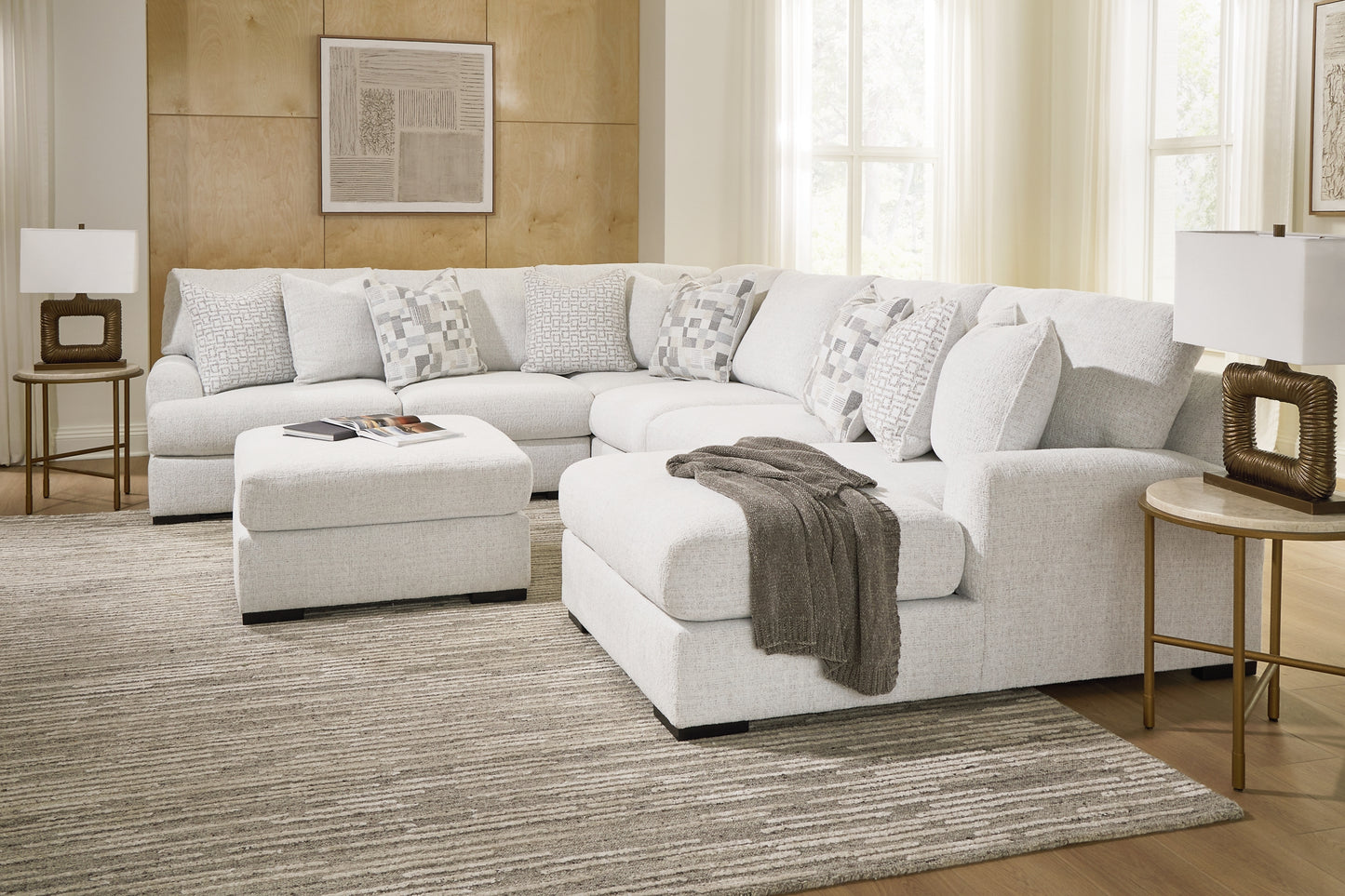 Misty-Lakes 5-Piece Sectional with Chaise