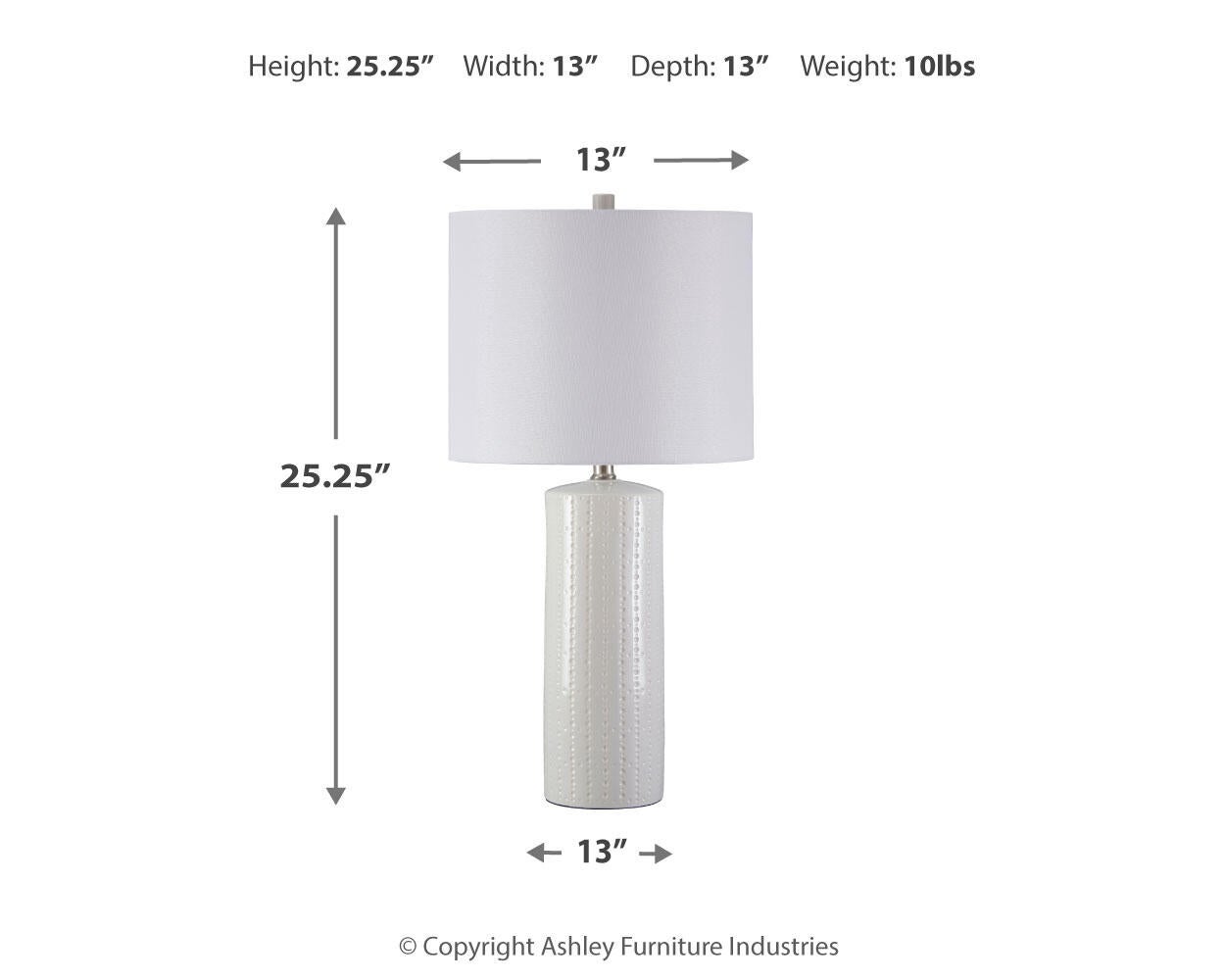 Steuben Ceramic Table Lamp (2/CN)