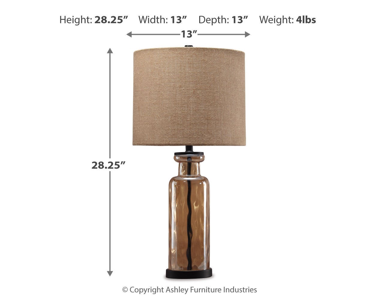 Laurentia Glass Table Lamp (1/CN)