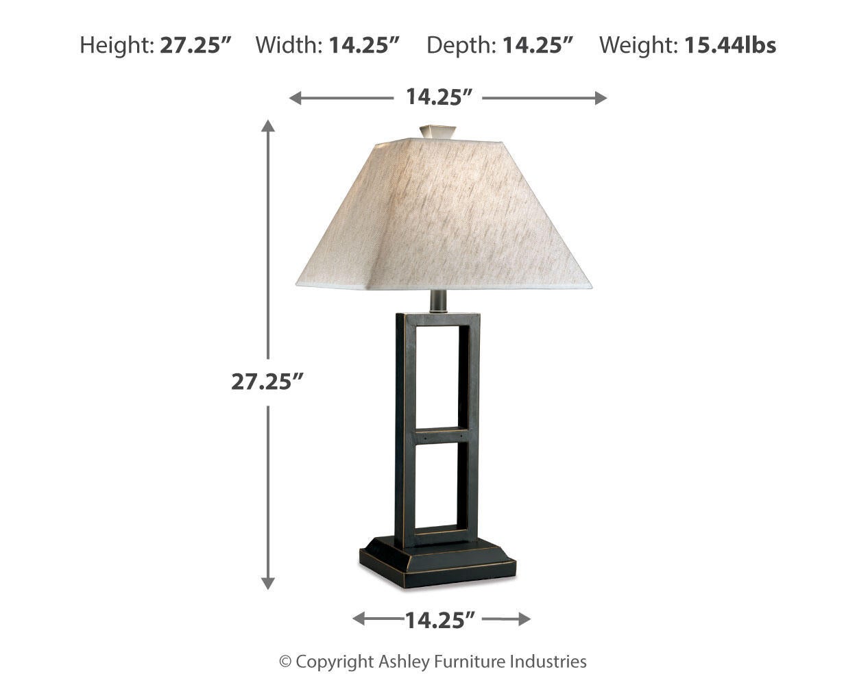 Deidra Metal Table Lamp (2/CN)