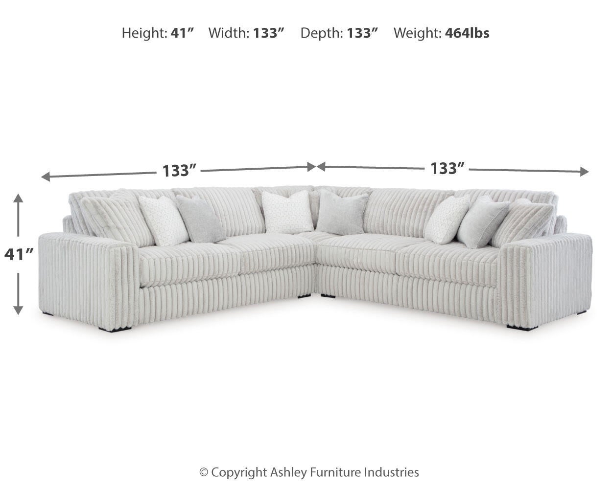 Stupendous 3-Piece Sectional