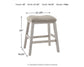 Skempton Counter Height Dining Table and 2 Barstools