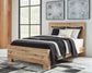 Hyanna King Panel Bed, Dresser, Mirror and Nightstand