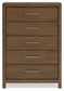 Cabalynn California King Panel Bed with Storage with Mirrored Dresser, Chest and Nightstand