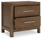 Cabalynn California King Panel Bed with Storage with Mirrored Dresser, Chest and Nightstand