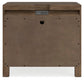 Cabalynn California King Panel Bed with Storage with Mirrored Dresser, Chest and Nightstand