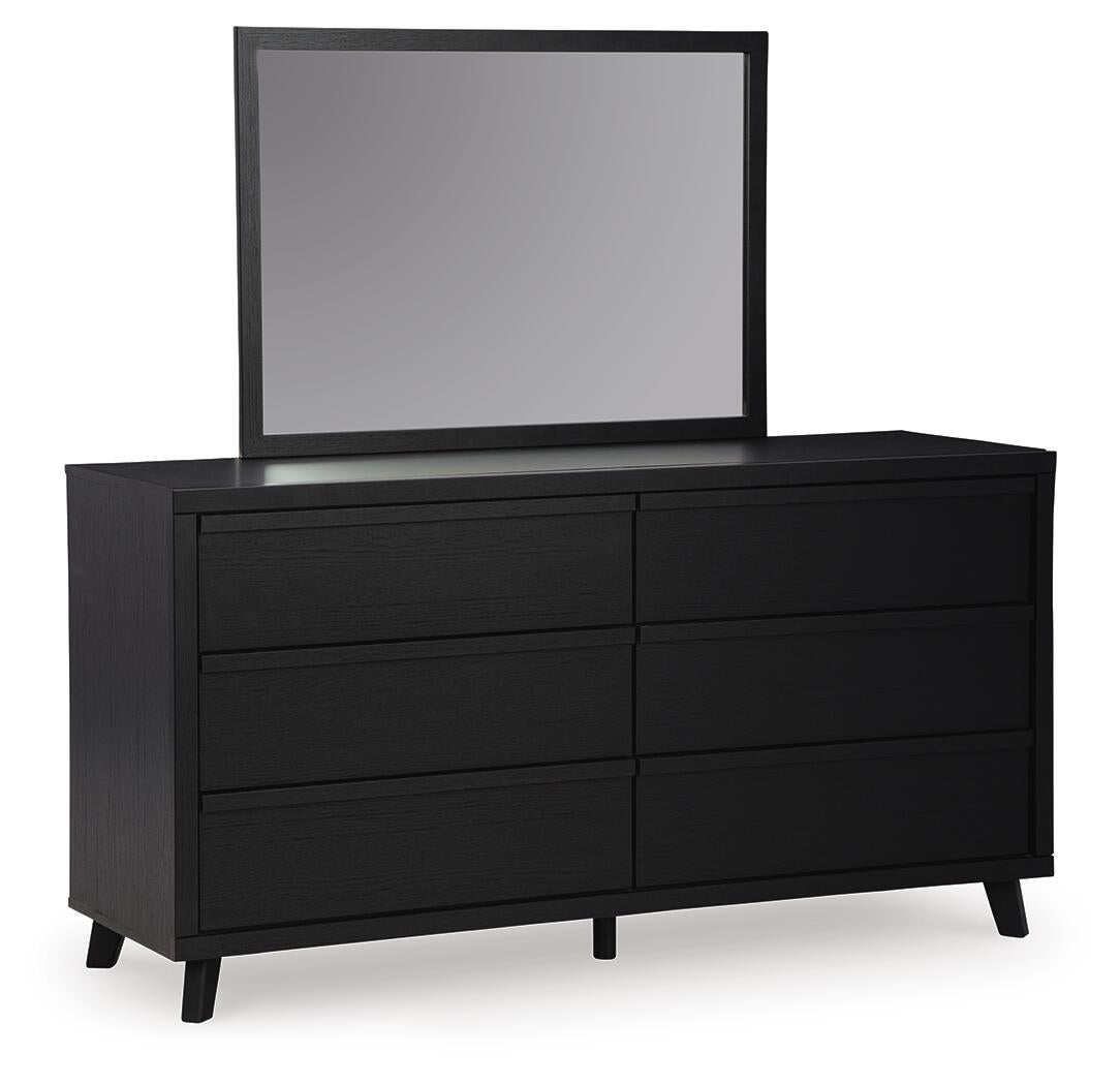 Danziar King Panel Bed, Dresser, Mirror and Nightstand