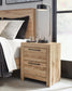 Hyanna King Panel Storage Bed with 2 Under Bed Storage Drawers, Dresser, Mirror and Nightstand