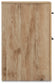 Hyanna King Panel Storage Bed with 1 Under Bed Storage Drawer, Dresser, Mirror and Nightstand