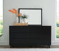 Danziar King Panel Bed, Dresser, Mirror, Chest and Nightstand