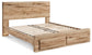 Hyanna Queen Panel Storage Bed, Dresser and Mirror
