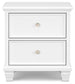 Fortman Twin Panel Bed with Mirrored Dresser and Nightstand