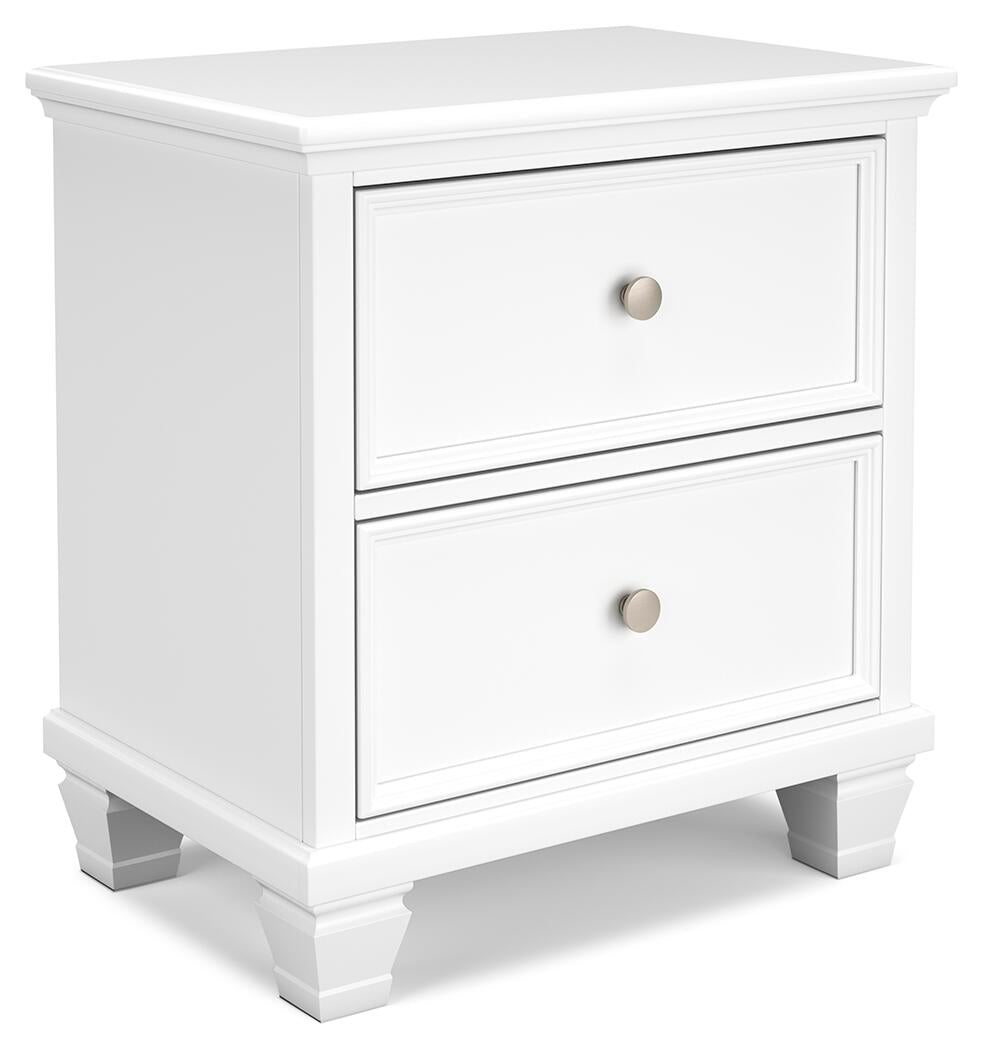 Fortman Twin Panel Bed with Mirrored Dresser and Nightstand