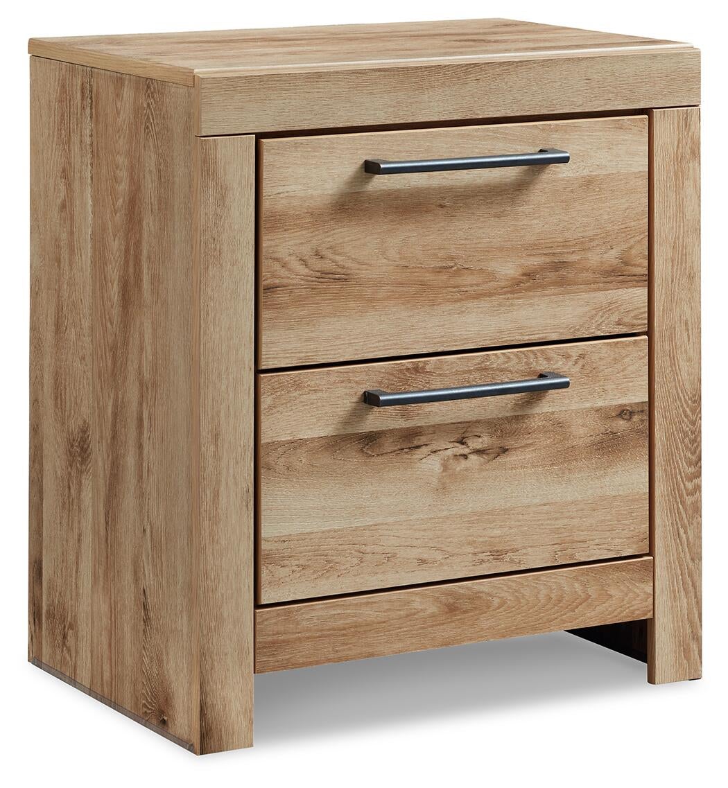 Hyanna King Panel Storage Bed with 1 Under Bed Storage Drawer, Dresser, Mirror, Chest and Nightstand