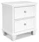 Fortman California King Panel Bed with Mirrored Dresser and Nightstand