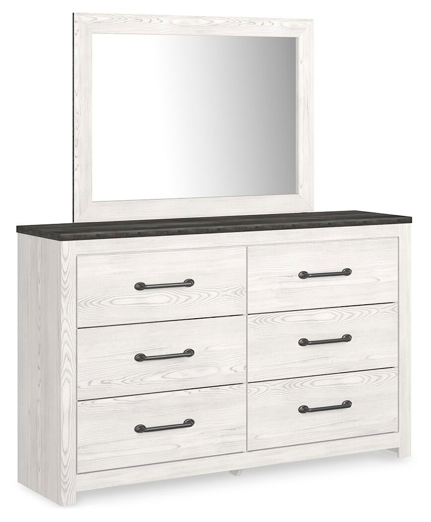 Gerridan Queen Panel Bed, Dresser, Mirror, Chest and Nightstand