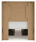 Lawroy Twin Panel Bed with Storage, Dresser and Mirror