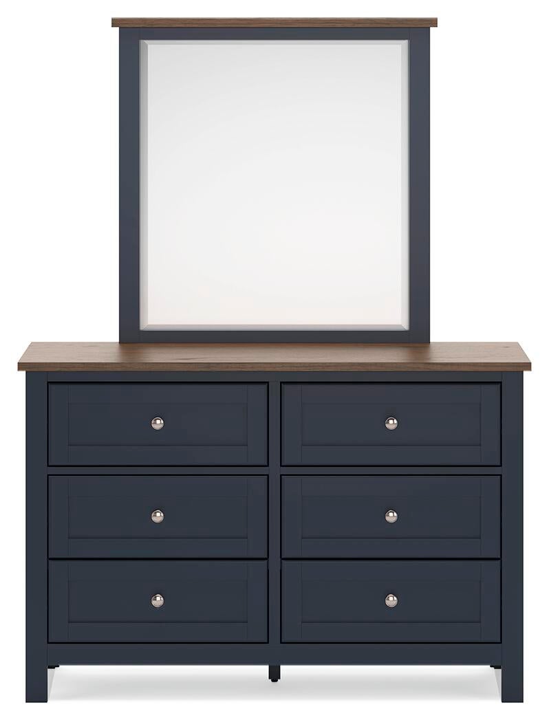 Landocken Queen Panel Bed, Dresser, Mirror and Nightstand