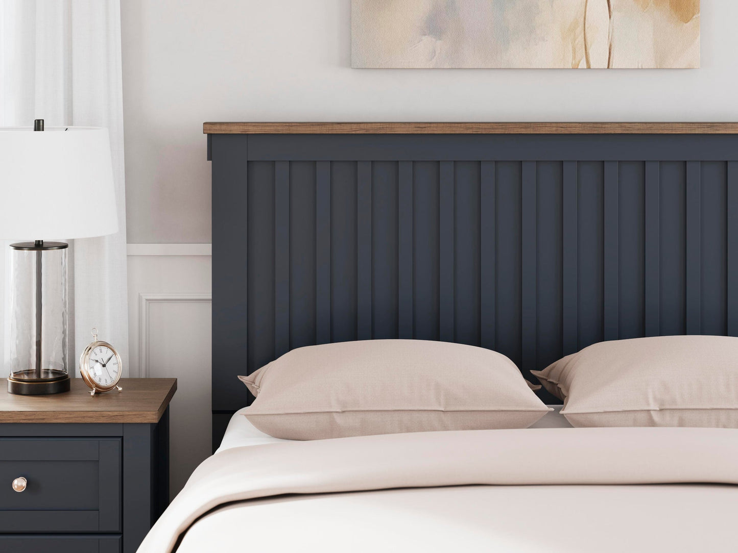 Landocken Queen Panel Bed, Dresser, Mirror and Nightstand
